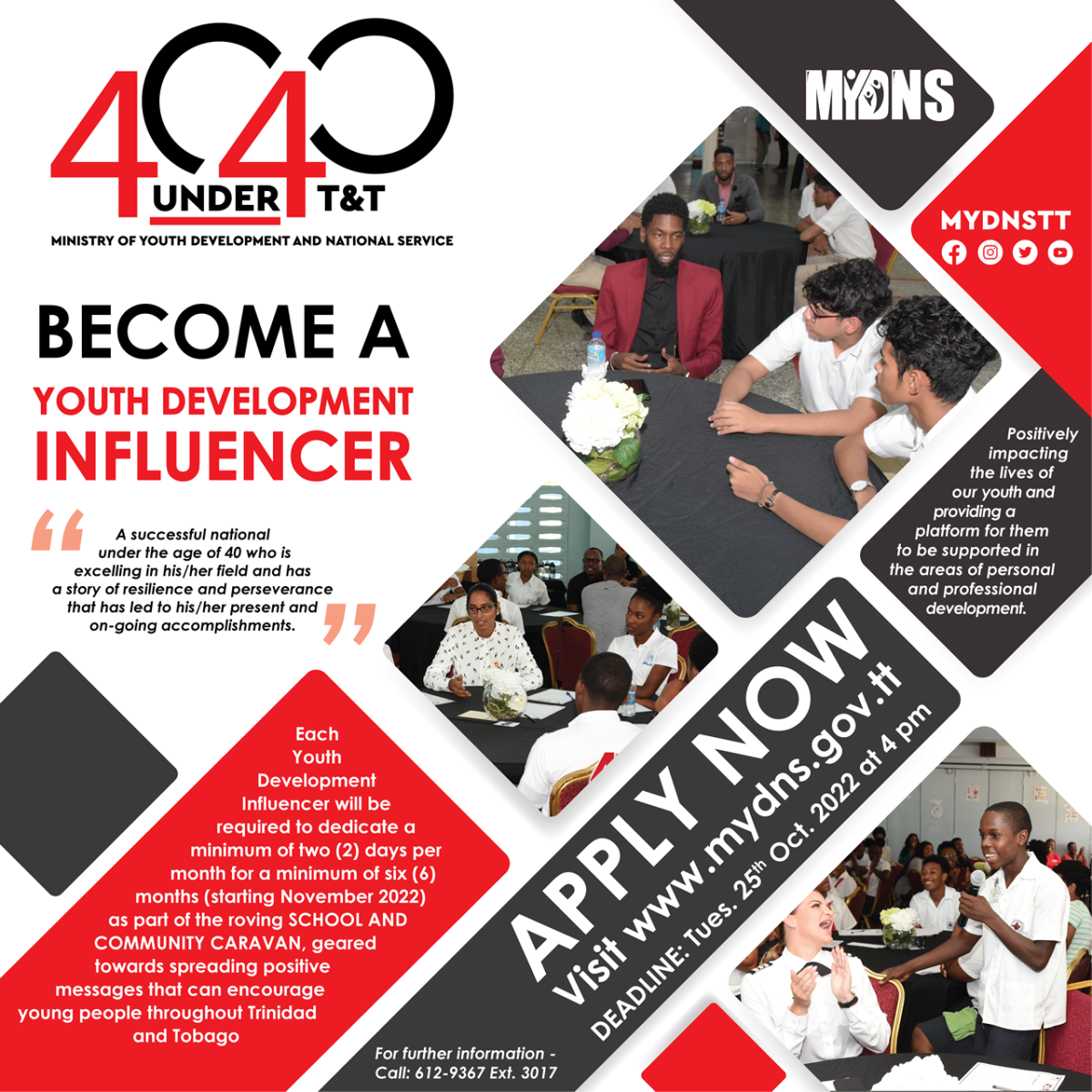 40 Under 40 Programme a Youth Development Influencer MYDNS